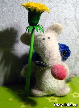 Одуванчик из бумаги